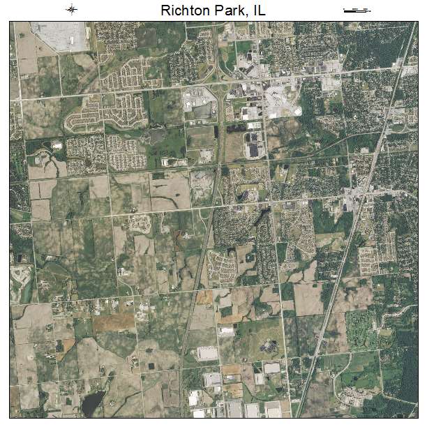 Richton Park, IL air photo map
