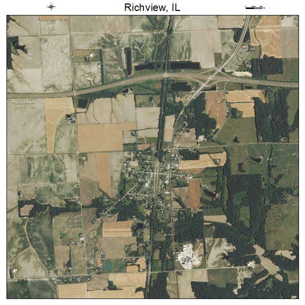 Richview, IL air photo map