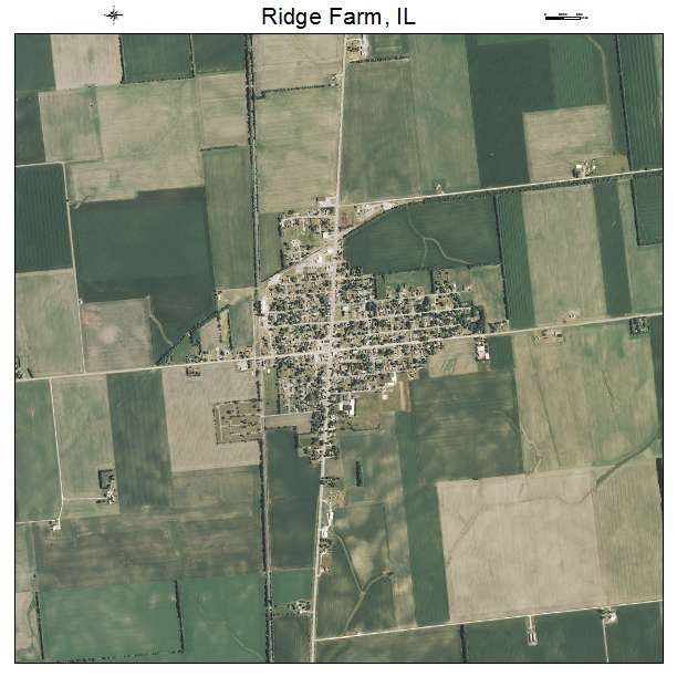 Ridge Farm, IL air photo map