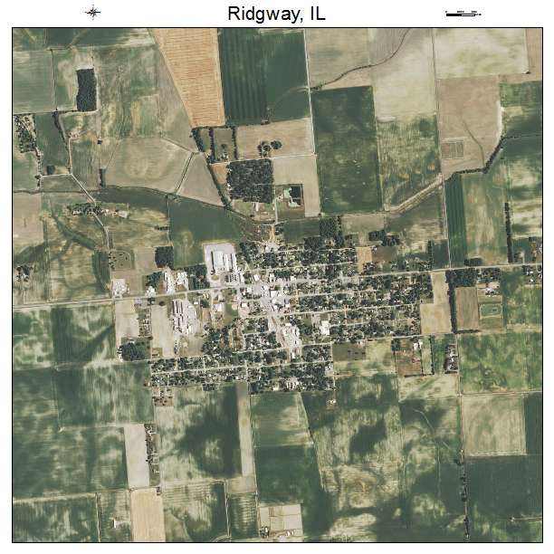 Ridgway, IL air photo map
