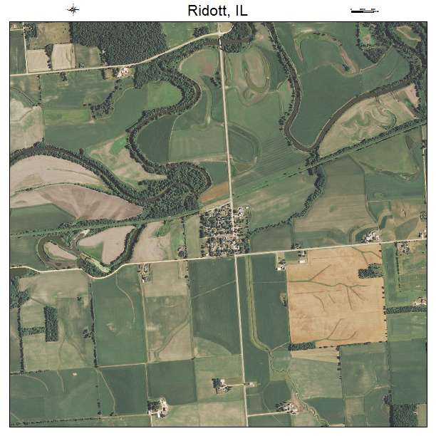 Ridott, IL air photo map