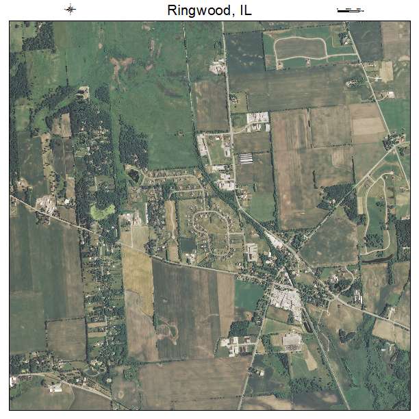 Ringwood, IL air photo map