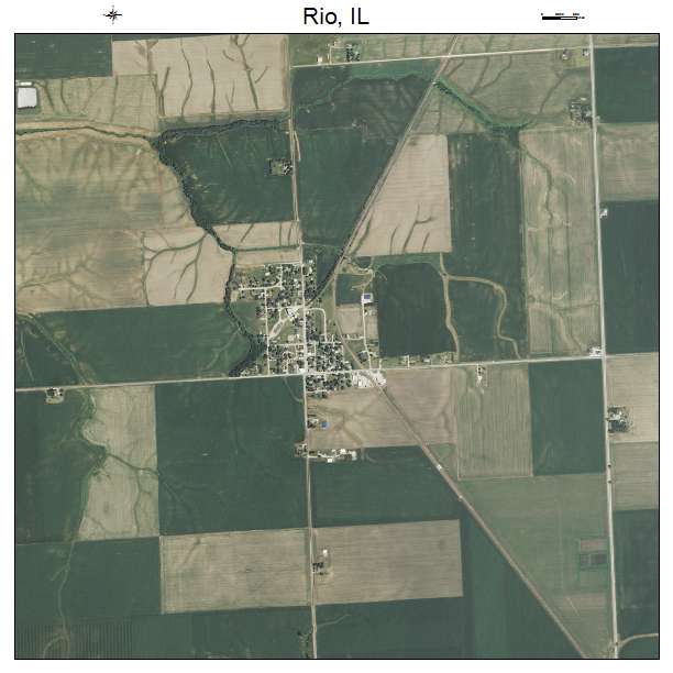 Rio, IL air photo map