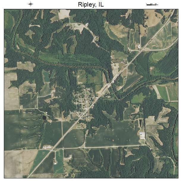 Ripley, IL air photo map