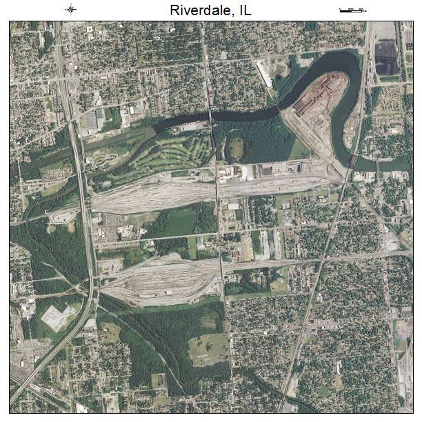 Riverdale, IL air photo map
