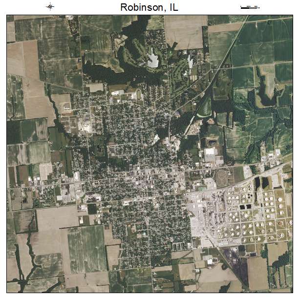 Robinson, IL air photo map