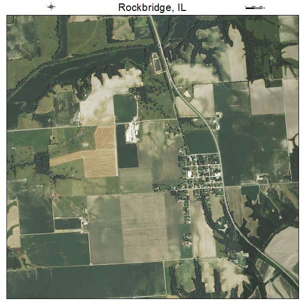 Rockbridge, IL air photo map