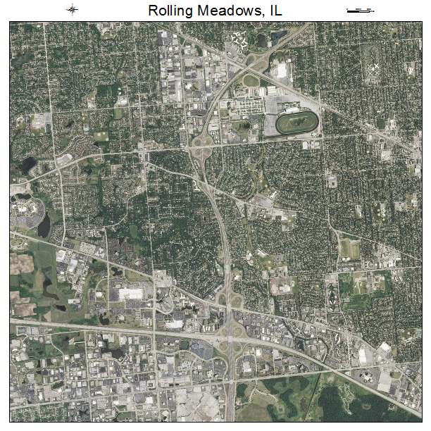 Rolling Meadows, IL air photo map