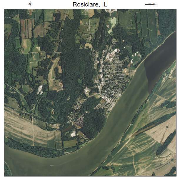 Rosiclare, IL air photo map