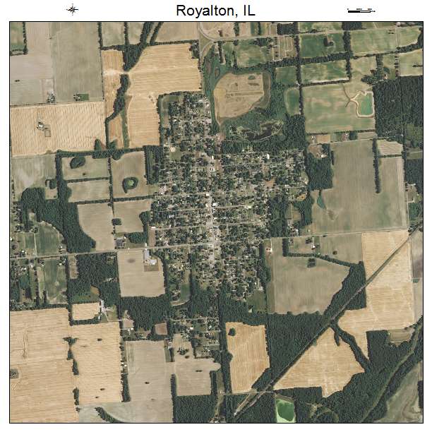 Royalton, IL air photo map