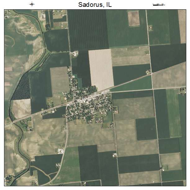 Sadorus, IL air photo map