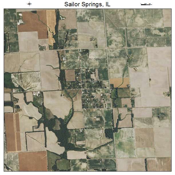 Sailor Springs, IL air photo map