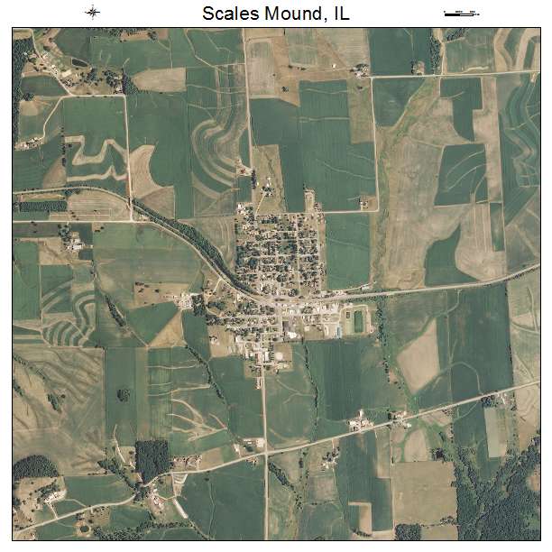 Scales Mound, IL air photo map