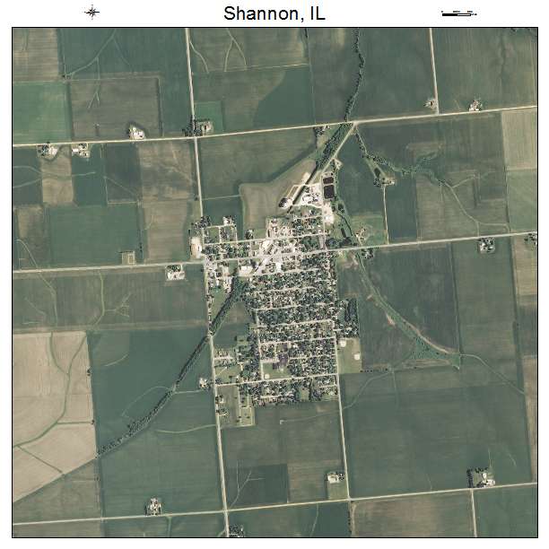 Shannon, IL air photo map