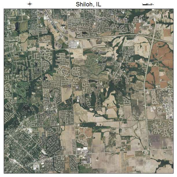 Shiloh, IL air photo map