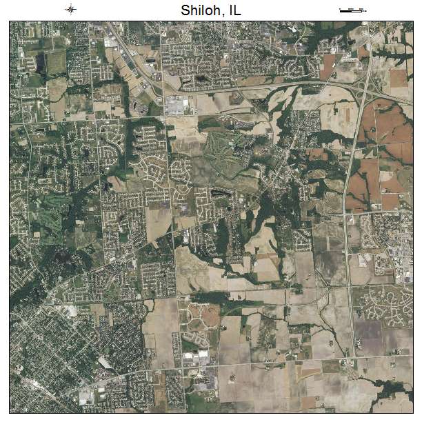 Aerial Photography Map of Shiloh, IL Illinois