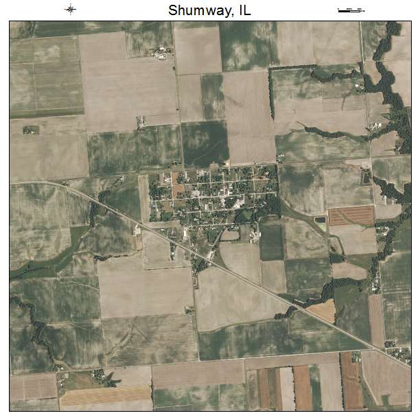 Shumway, IL air photo map