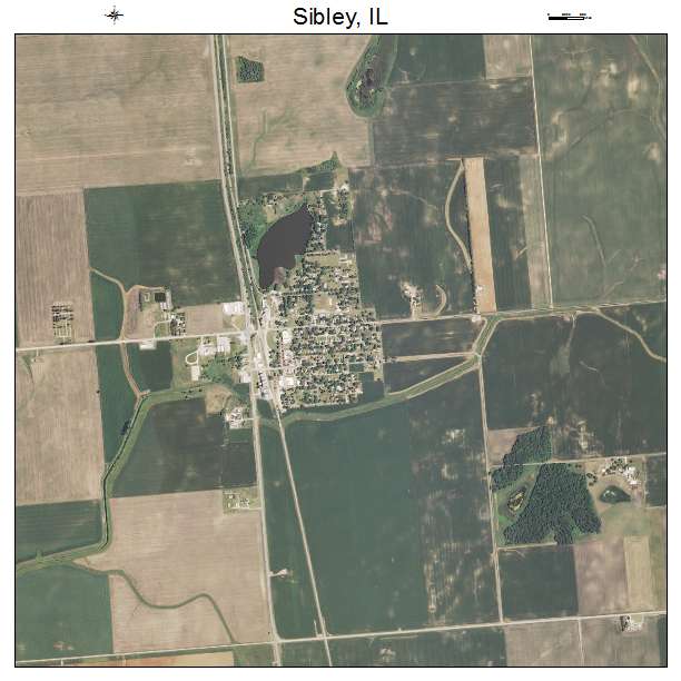 Sibley, IL air photo map