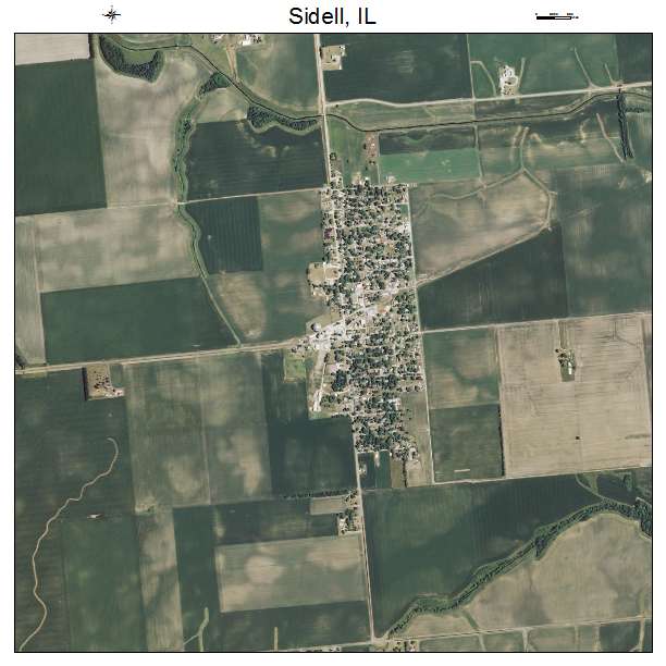 Sidell, IL air photo map