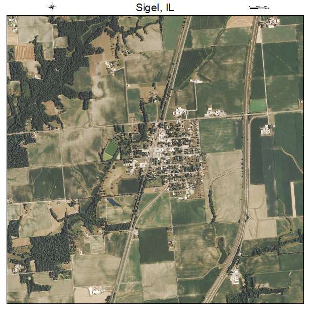 Sigel, IL air photo map