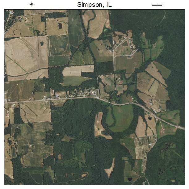 Simpson, IL air photo map