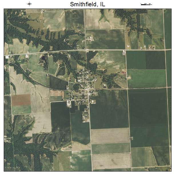 Smithfield, IL air photo map