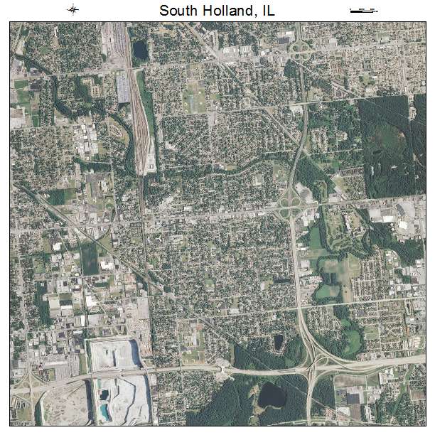 South Holland, IL air photo map