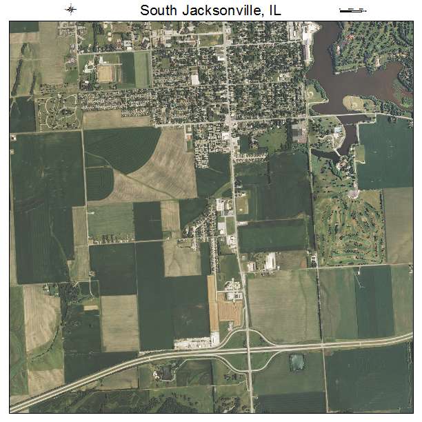 South Jacksonville, IL air photo map