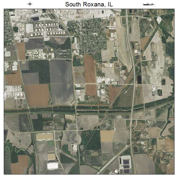 South Roxana, IL air photo map