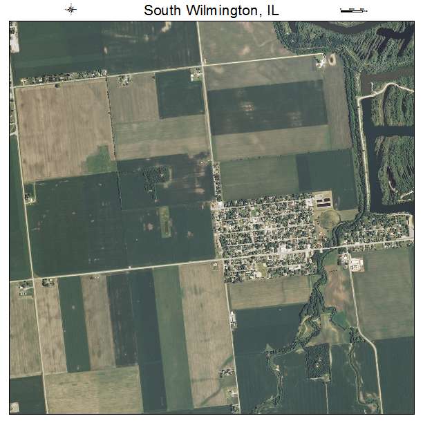 South Wilmington, IL air photo map