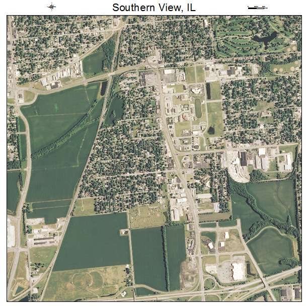 Southern View, IL air photo map