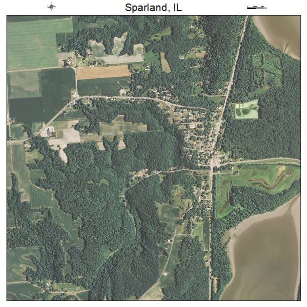Sparland, IL air photo map