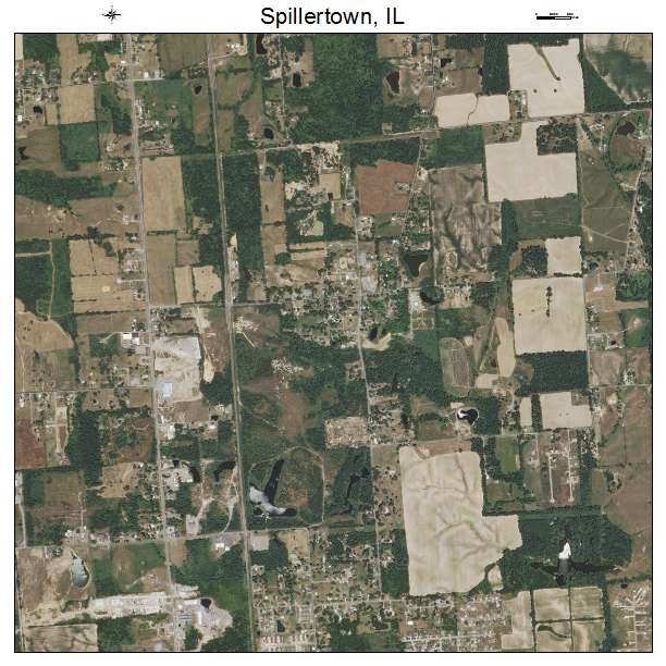 Spillertown, IL air photo map