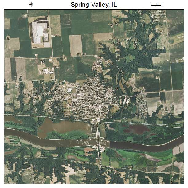 Spring Valley, IL air photo map
