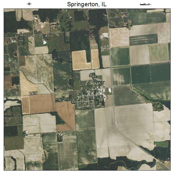 Springerton, IL air photo map