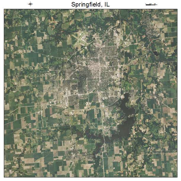 Springfield, IL air photo map
