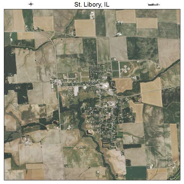St Libory, IL air photo map