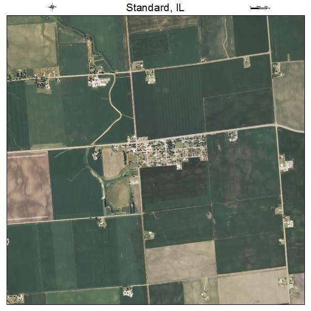 Standard, IL air photo map