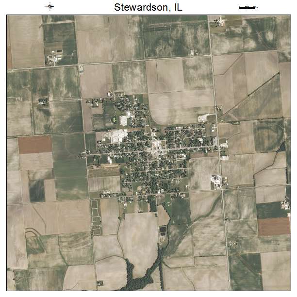 Stewardson, IL air photo map