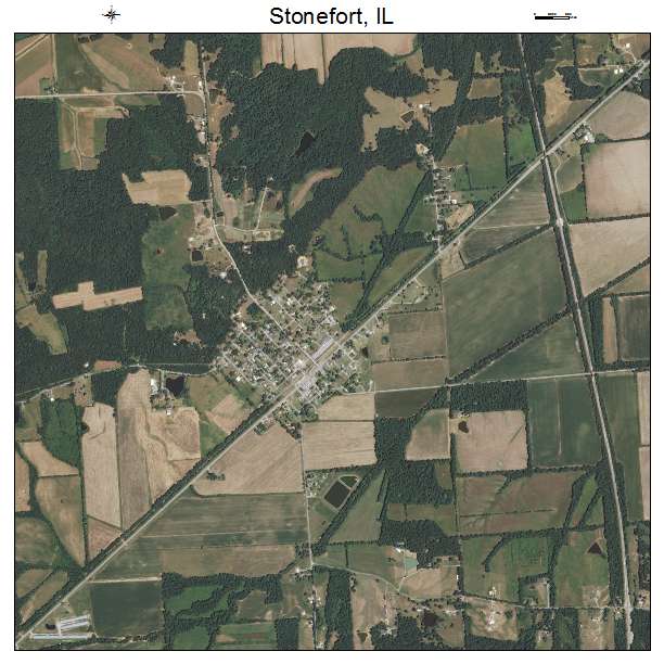 Stonefort, IL air photo map