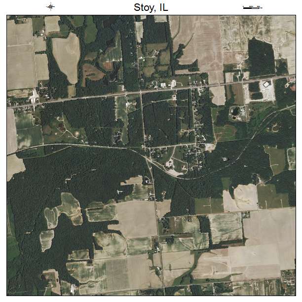 Stoy, IL air photo map