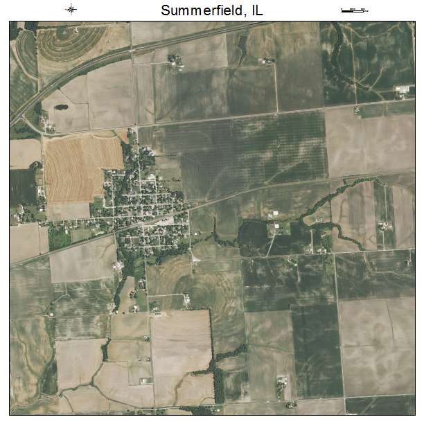 Summerfield, IL air photo map