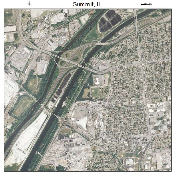 Summit, IL air photo map