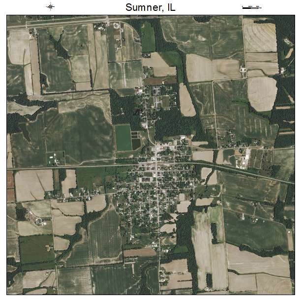 Sumner, IL air photo map