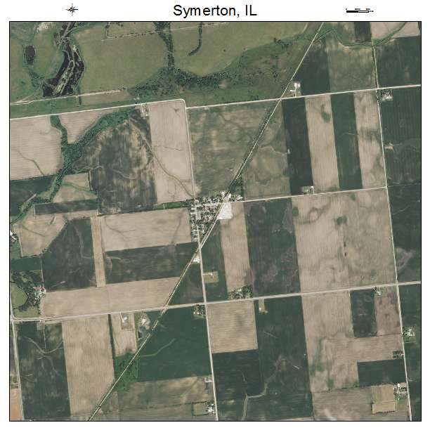 Symerton, IL air photo map