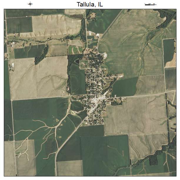 Tallula, IL air photo map