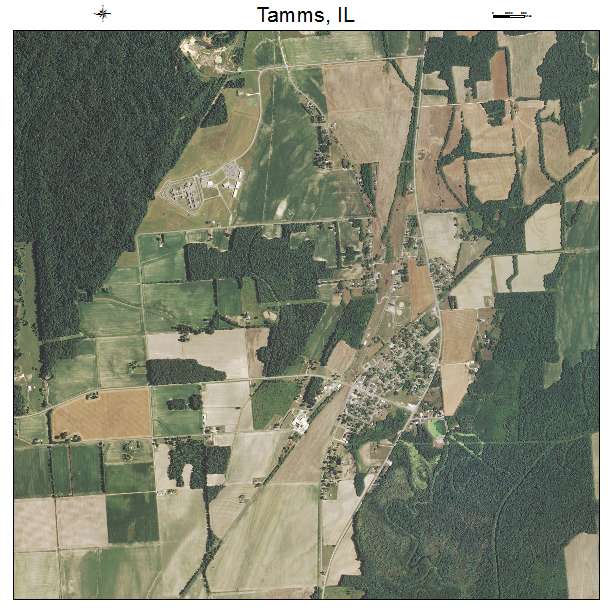 Tamms, IL air photo map