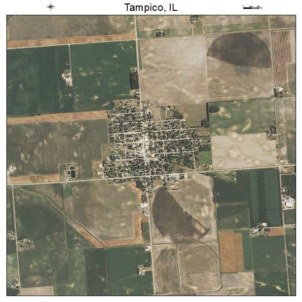Tampico, IL air photo map