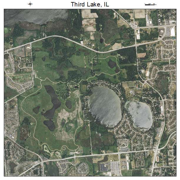Third Lake, IL air photo map