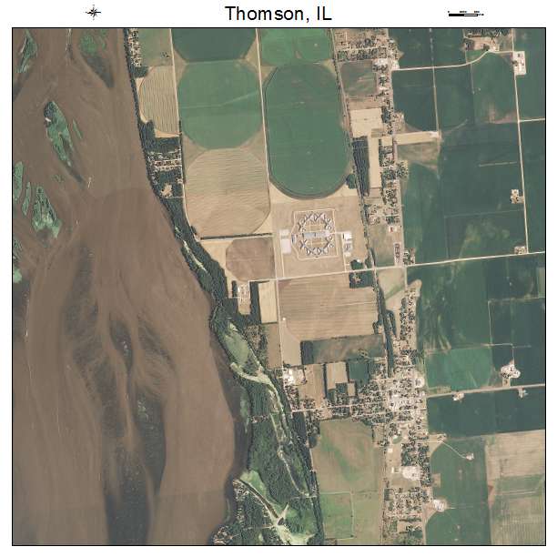 Thomson, IL air photo map